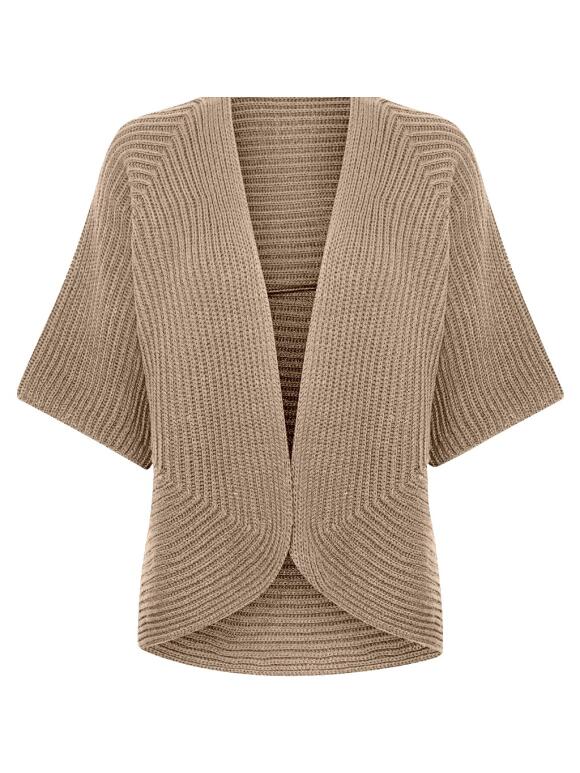 Vanting - Vanting 8720 beige Cardigan