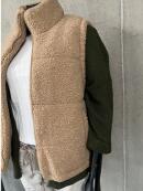 Vanting - Vanting 255167 beige plys vest