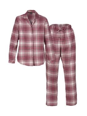 Trofé - Trofè 64228 mørk rosa ternet Pyjamas