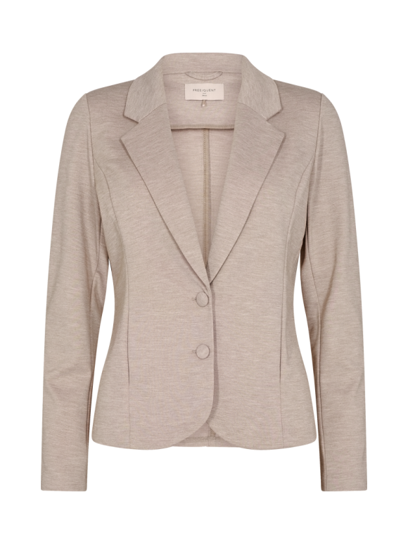 Freequent  - FreeQuent meleret sandfarvet blazer