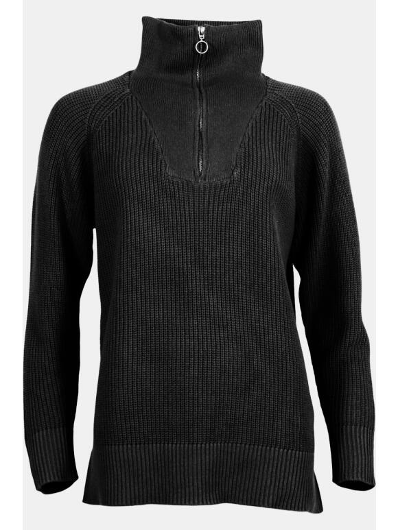 Ofelia - Ofelia Billie sort strik pullover